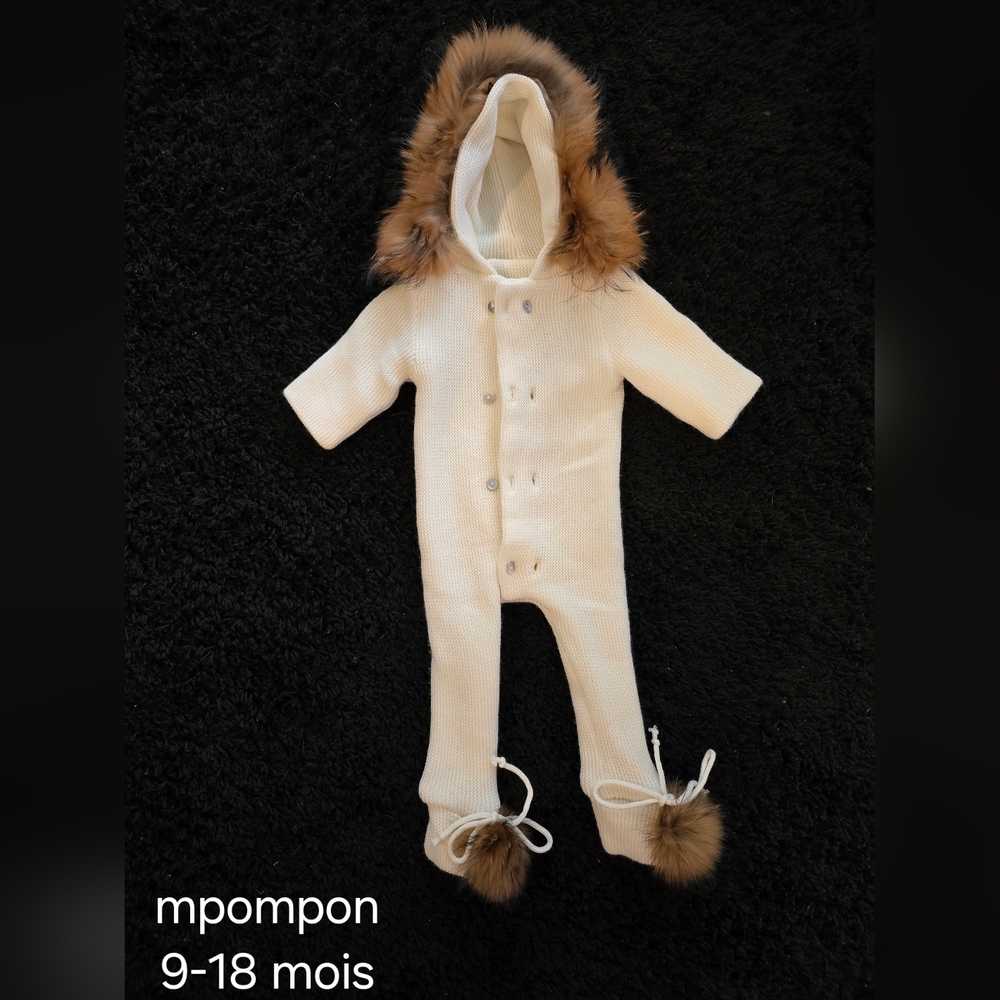 Mpompon baby knit onepiece 9-18 months